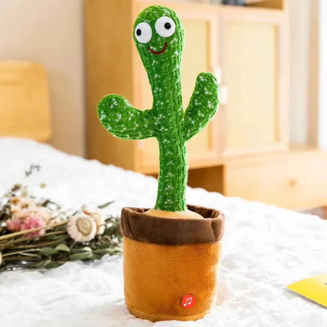 🗣 Peluche Cactus Parlant dans son Pot – Fun, Douceur & Interaction