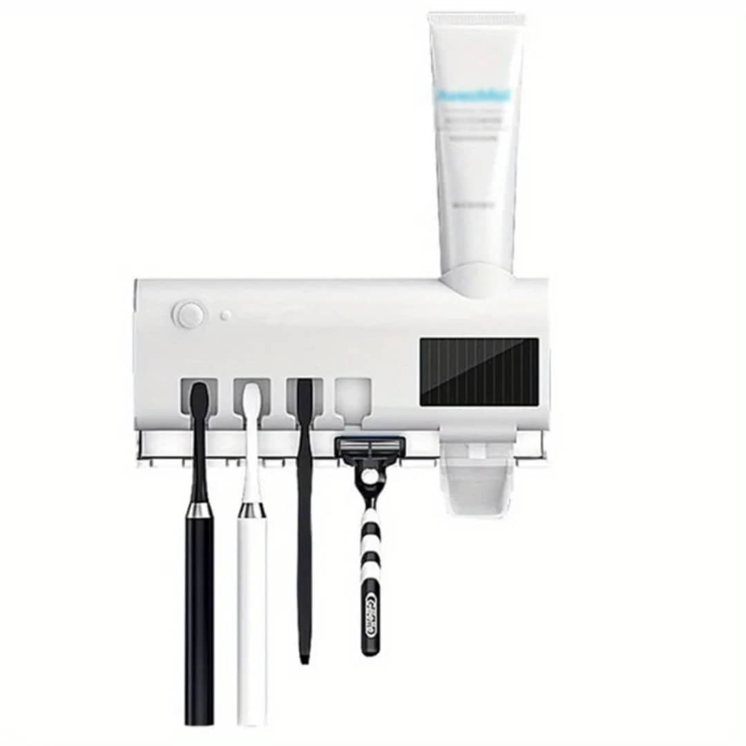 🦷 Stérilisateur mural UV pour brosses à dents – Hygiène et modernité dans votre salle de bain !