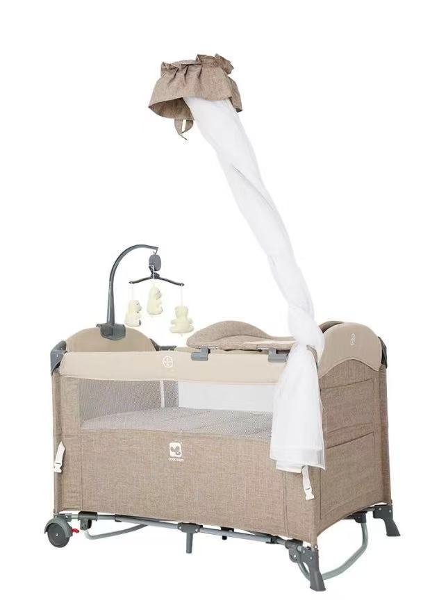 👶🛏️ Lit Bébé Parapluie Multifonction – Confort, Protection & Praticité