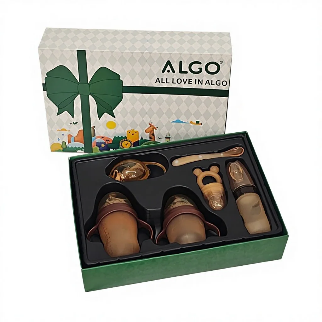 Coffret Cadeau Bébé Premium en Silicone – Élégance, Sécurité & Confort 👶🍼