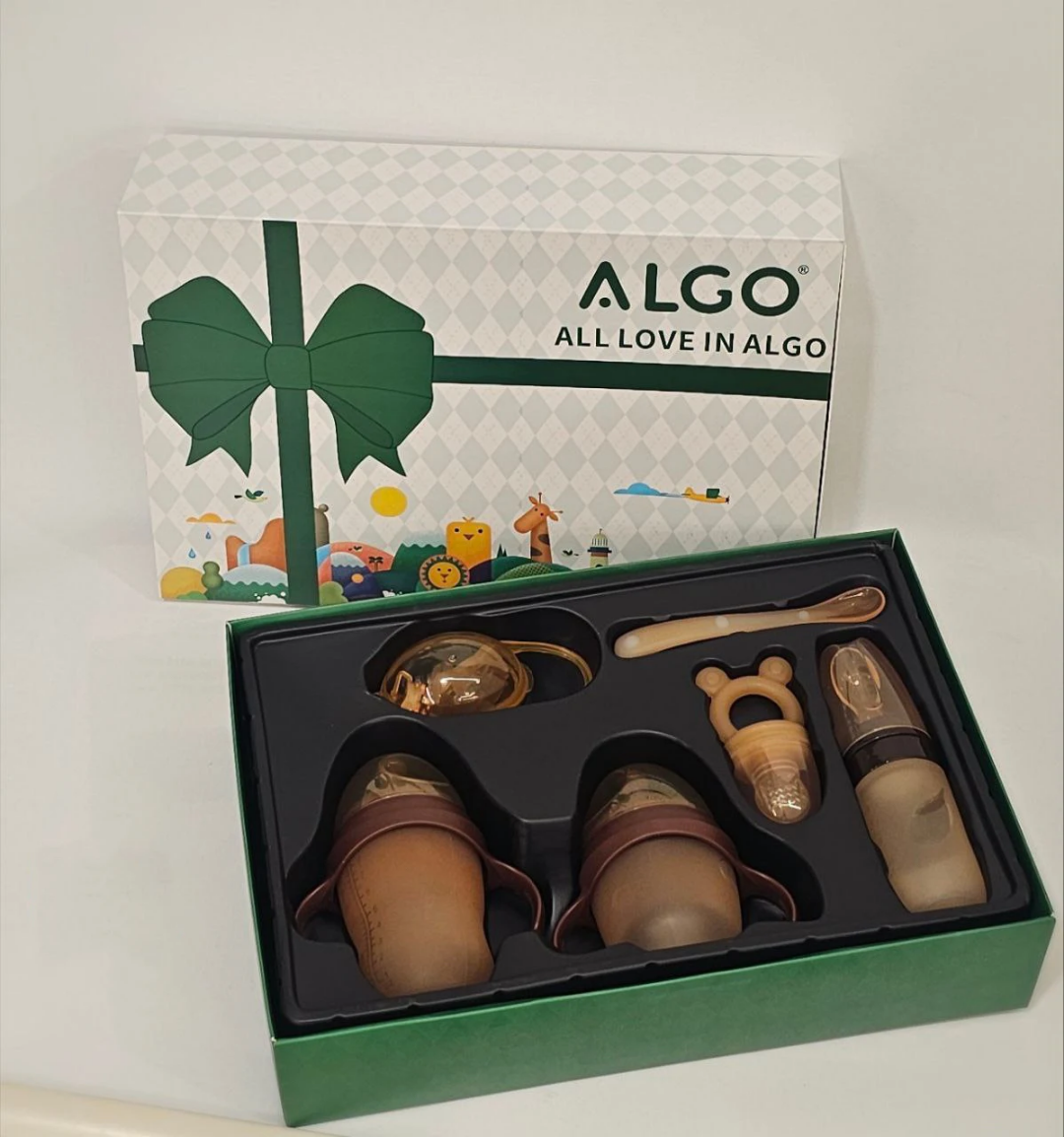 Coffret Cadeau Bébé Premium en Silicone – Élégance, Sécurité & Confort 👶🍼
