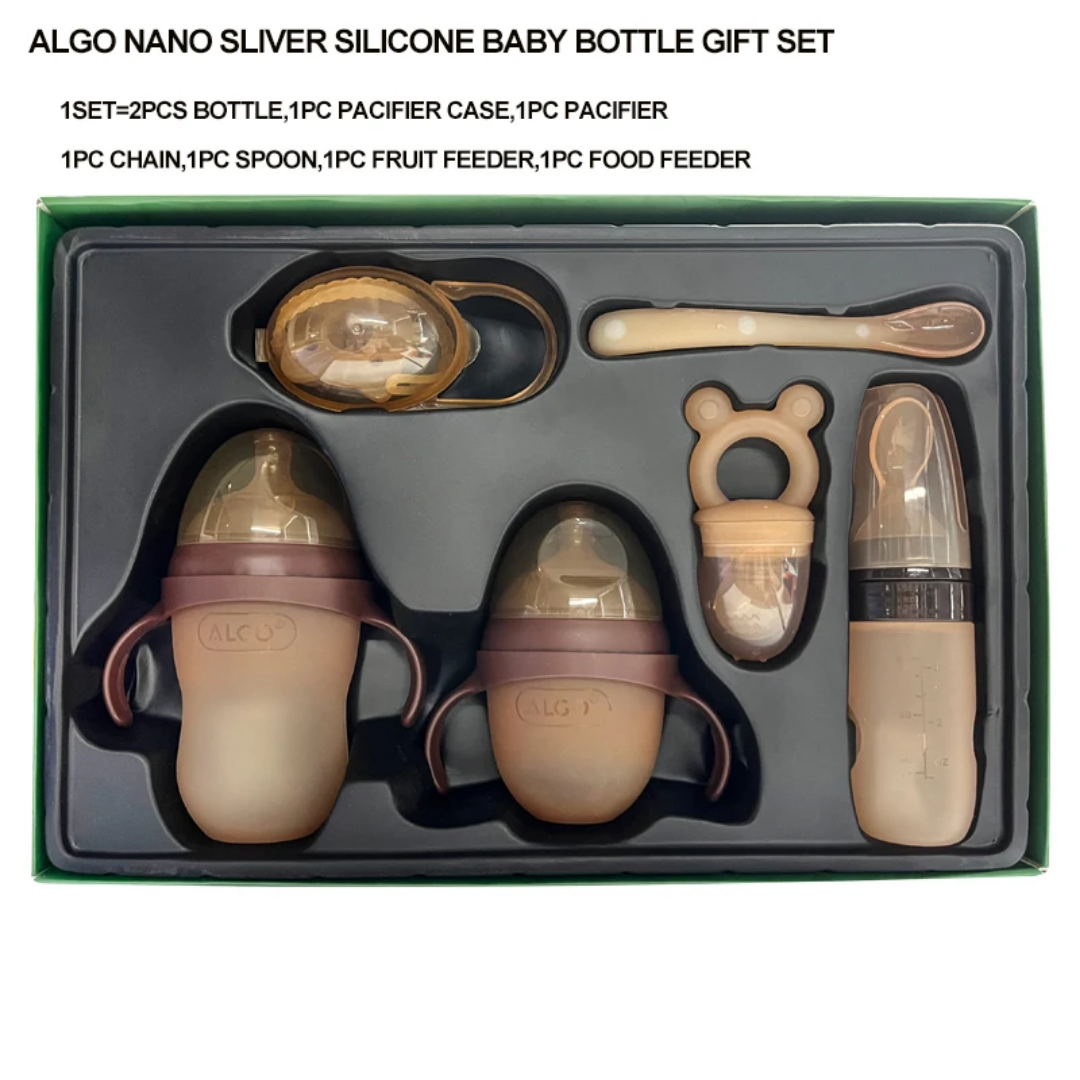 Coffret Cadeau Bébé Premium en Silicone – Élégance, Sécurité & Confort 👶🍼