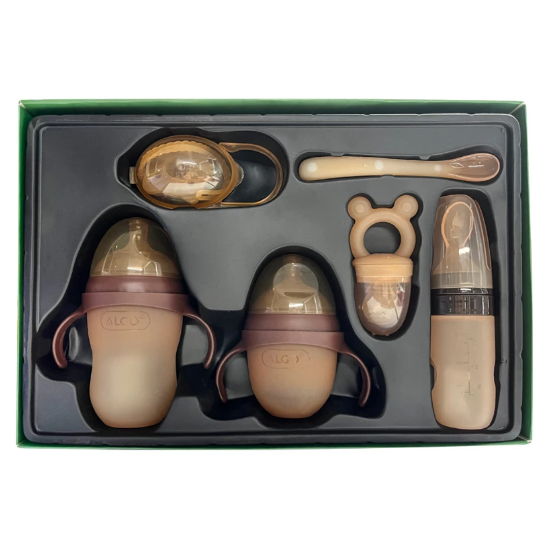 Coffret Cadeau Bébé Premium en Silicone – Élégance, Sécurité & Confort 👶🍼