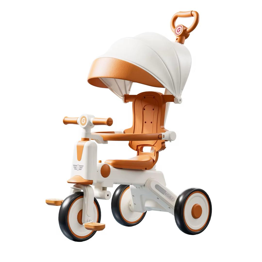 Tricycle Évolutif 4-en-1 pour Enfants – Sécurisé, Confortable et Pliable