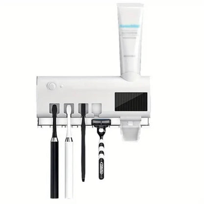 🦷 Stérilisateur mural UV pour brosses à dents – Hygiène et modernité dans votre salle de bain !