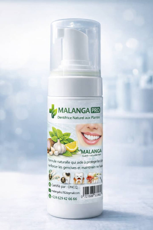 🦷 MALANGA PRO – Dentifrice Naturel aux Plantes