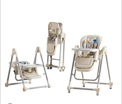 Chaise Haute Bébé Pliable Multifonction 👶✨