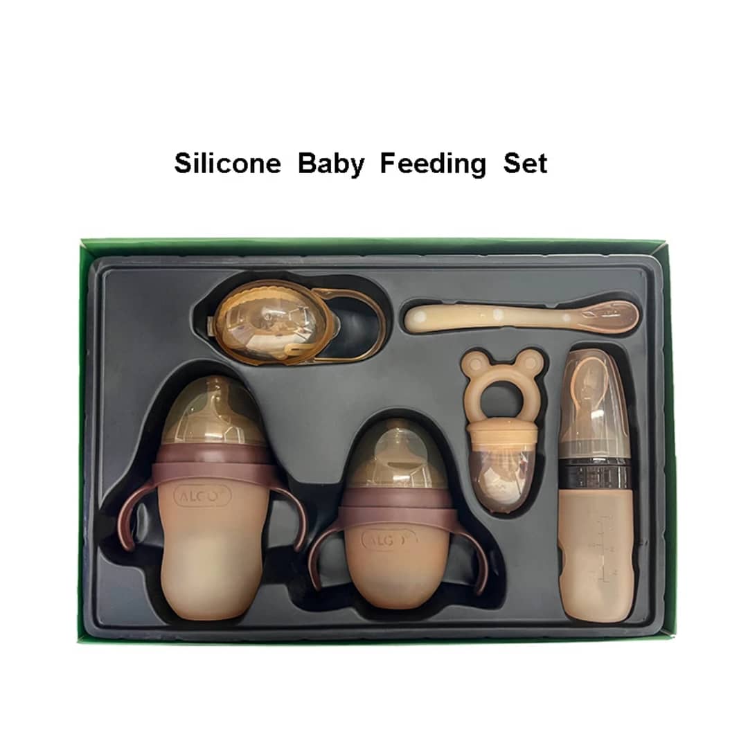 Coffret Cadeau Bébé Premium en Silicone – Élégance, Sécurité & Confort 👶🍼