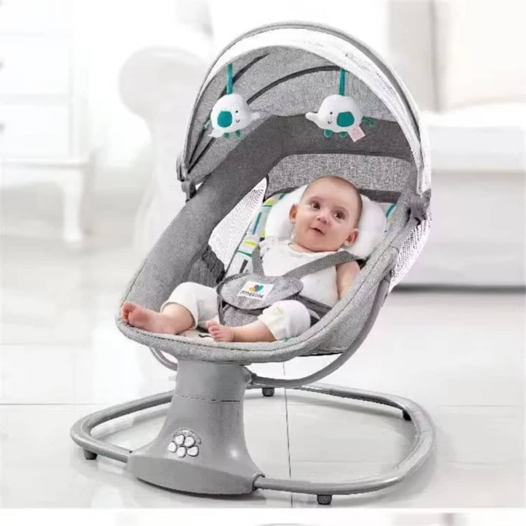 🌟 Balancelle Électrique Bébé avec Bluetooth – Confort, Sécurité et Douceur pour Votre Trésor