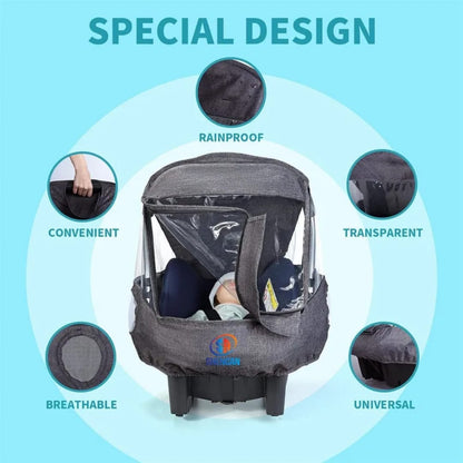 Siège Auto Bébé &amp; Poussette 2-en-1 Premium 🚼✨