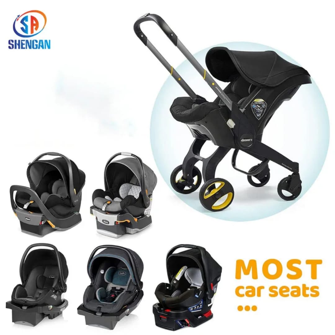 Siège Auto Bébé &amp; Poussette 2-en-1 Premium 🚼✨