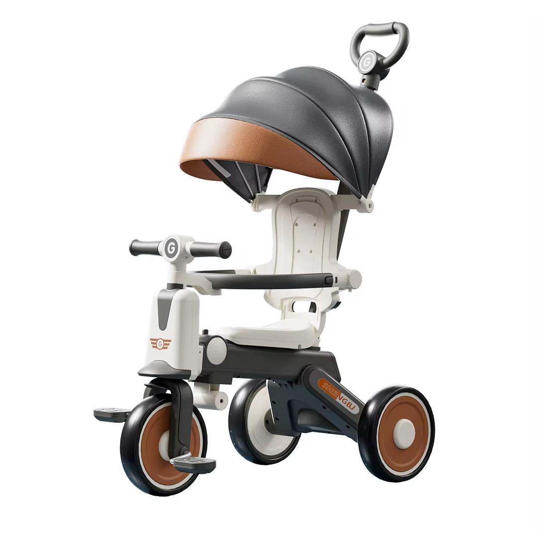 Tricycle Évolutif 4-en-1 pour Enfants – Sécurisé, Confortable et Pliable