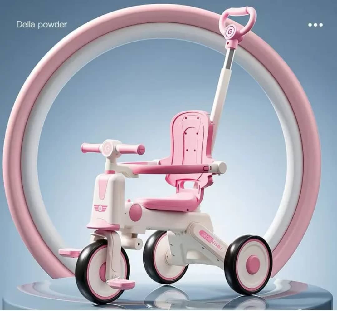 Tricycle Évolutif 4-en-1 pour Enfants – Sécurisé, Confortable et Pliable