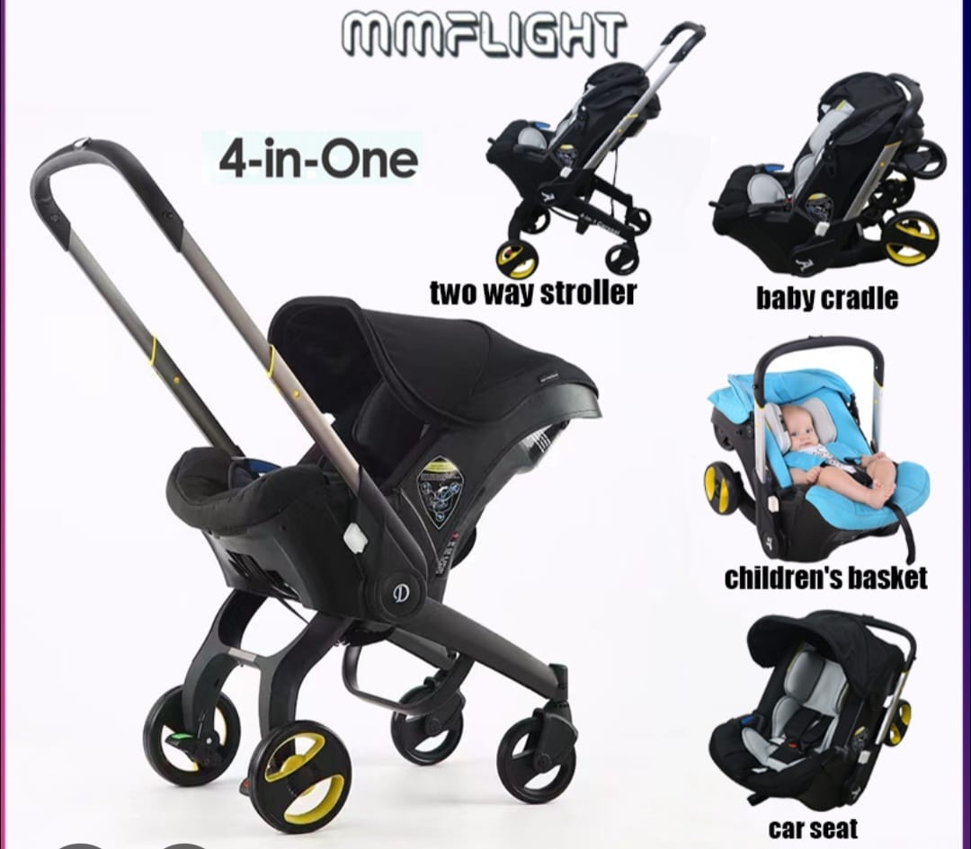Siège Auto Bébé &amp; Poussette 2-en-1 Premium 🚼✨
