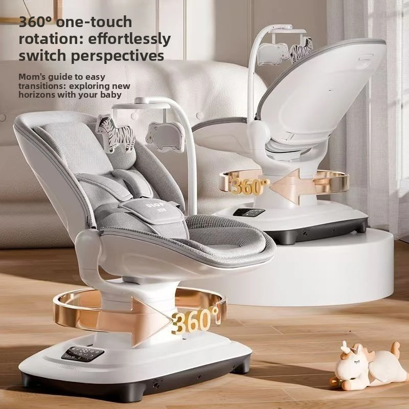 👶 Transat Bébé Multifonction à Mouvements – Confort, Douceur & Apaisement