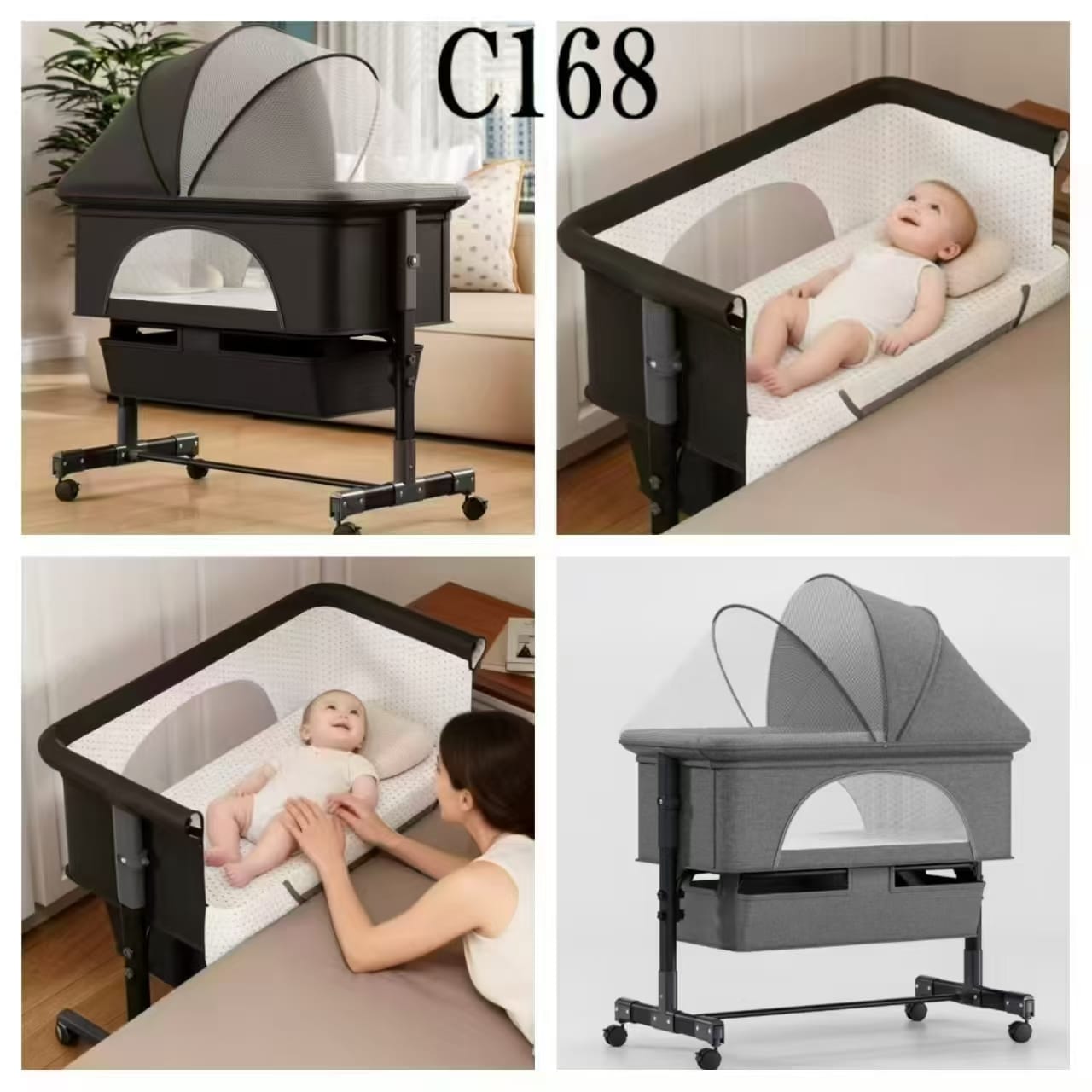 Berceau Bébé Multifonction Premium avec Moustiquaire 👶🛏️